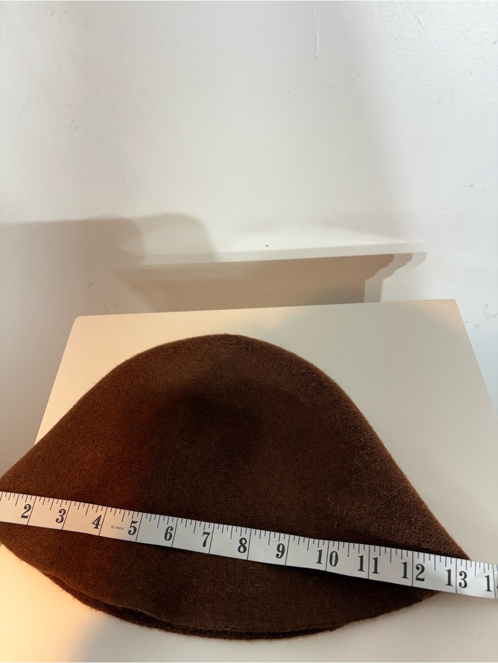 Brown Wool Blend Cloche Bucket Hat Bell Shape - Picture 12 of 12